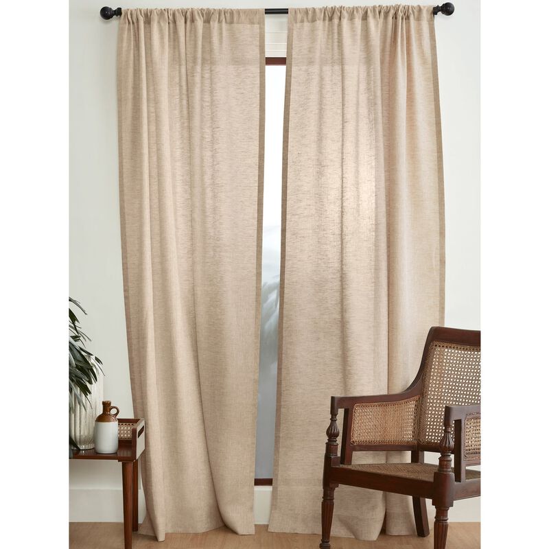 Solino Home 100% Pure Linen Curtain | Linen for Thanksgiving, Christmas