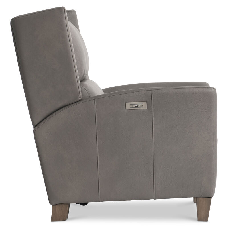 Weller Leather Power Motion Chair in Gray