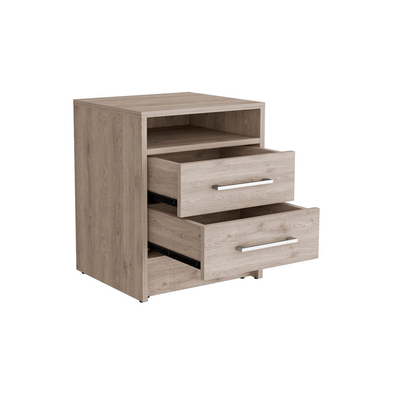 Nightstand Cartiz, Bedroom, Light Gray