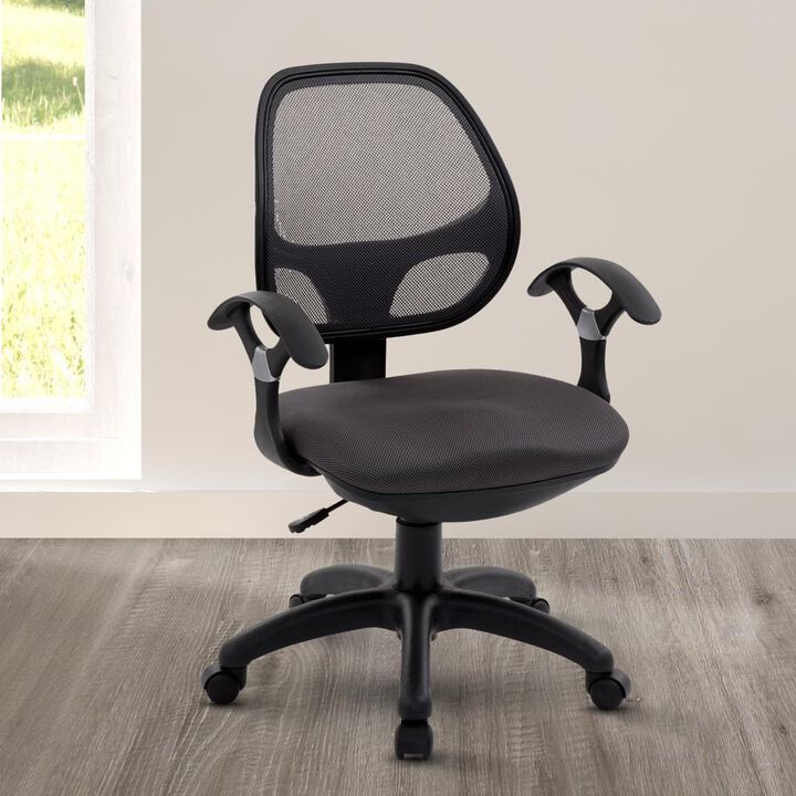 Techni Mobili Midback Mesh Task Office Chair. Color: Black
