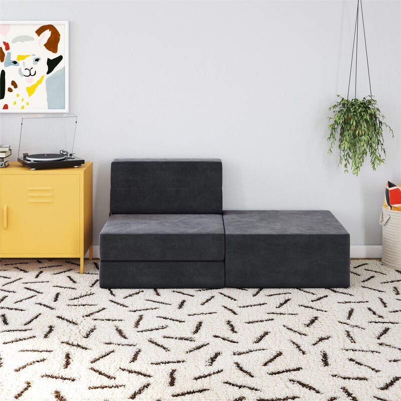 The Flower Pouf Ottoman Microfiber