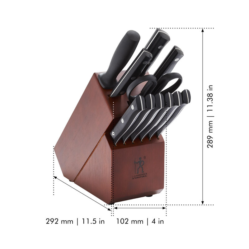 HENCKELS Dynamic 12-pc Knife Block Set - Acacia
