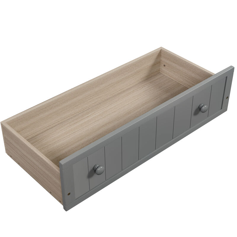 Merax Wooden Daybed with Trundle Bed