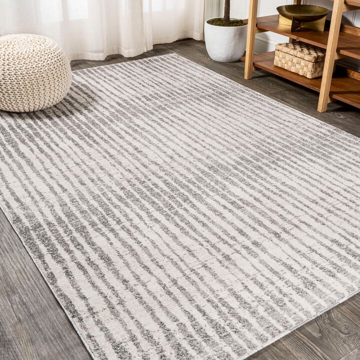 Skoura Modern Bold Stripe Area Rug
