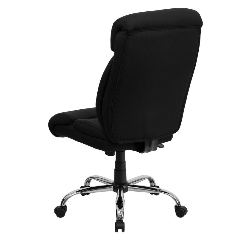 HERCULES Series Big & Tall 400 lb. Rated Black LeatherSoft Executive Ergonomic Office Chair with Full Headrest