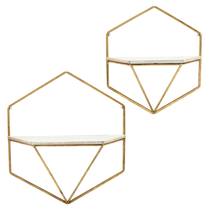 Hex Wall Shelves Set