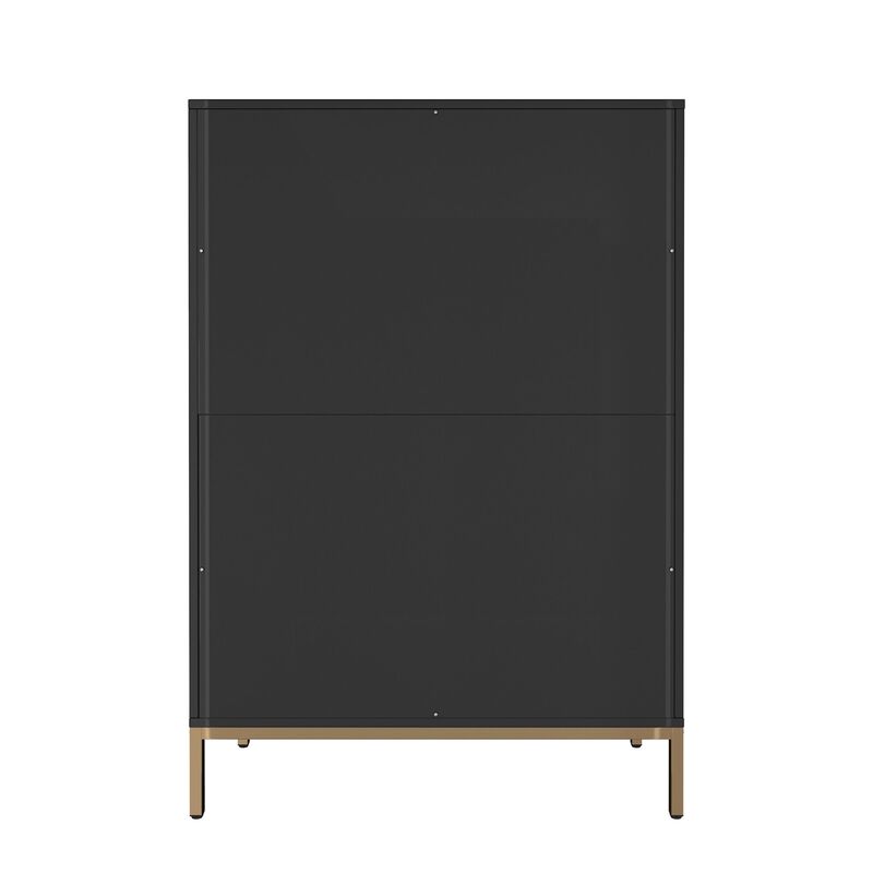 49.2 in. H Freestanding Storage Cabinet Green 5 Drawer Accent Cabinet