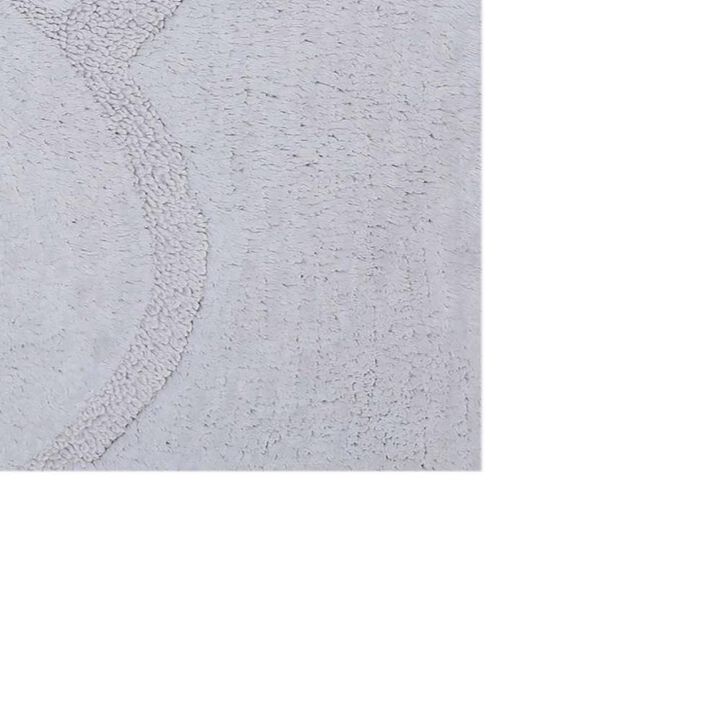 Beautiful Sculptured Chain Design Bath Rug With Anti Skid Latex Back  Made Cotton Super Soft