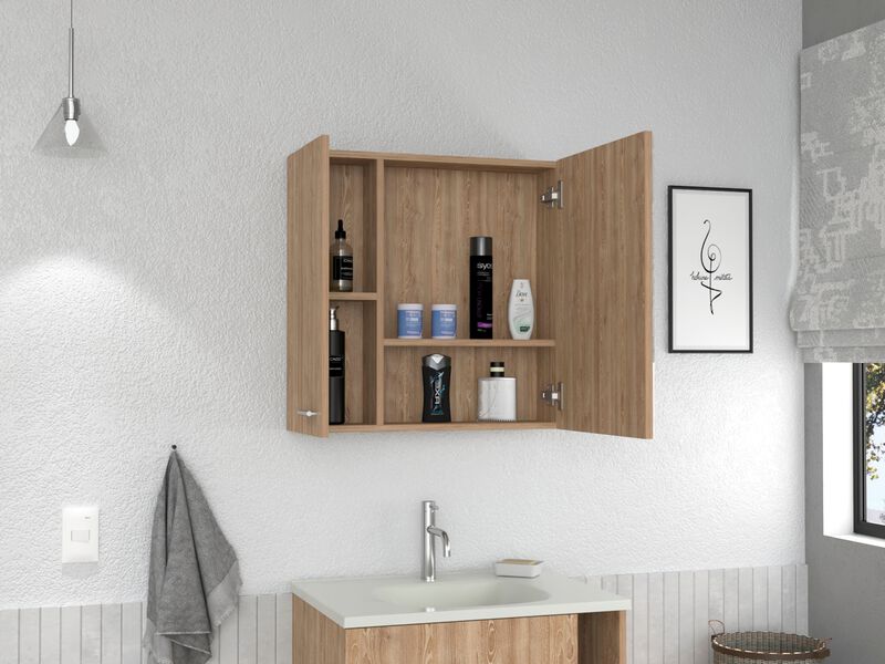 Medicine Cabinet Prague, Bathroom, Pine