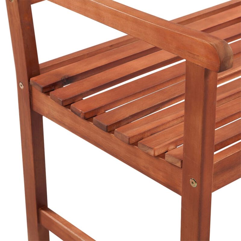vidaXL Garden Bench with Cushion 47.2" Solid Acacia Wood
