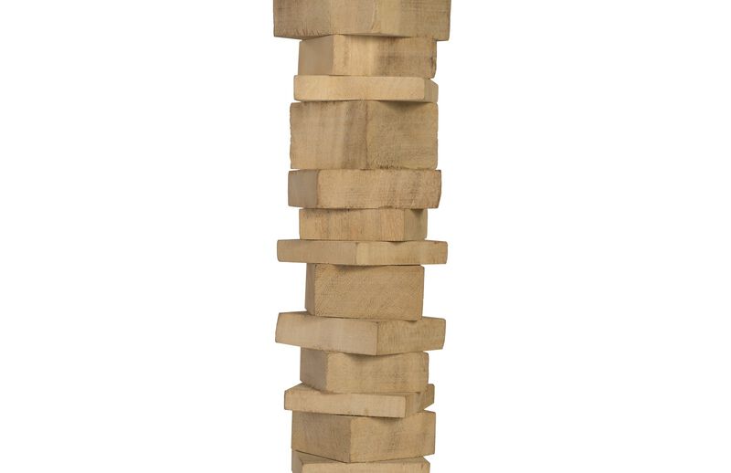 Stacked Wood Floor Sculptures Set of 3