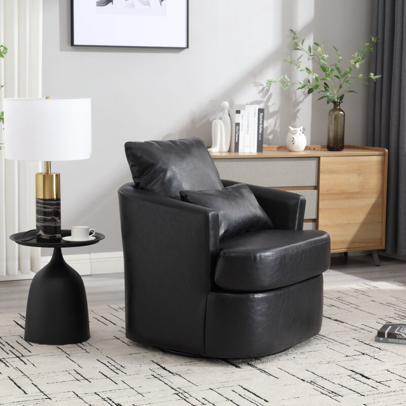 Merax 360 Degree Swivel Barrel Chair Accent Chair