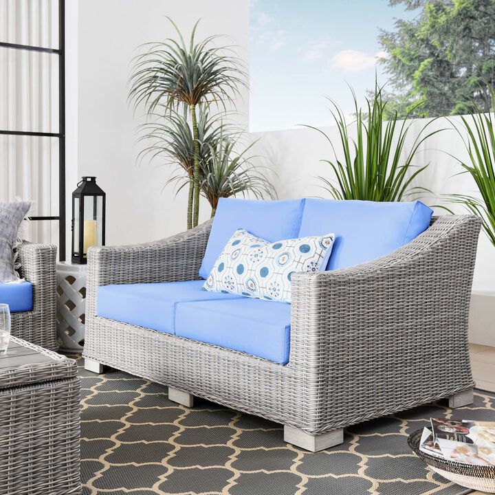 Modway - Conway Outdoor Patio Wicker Rattan Loveseat