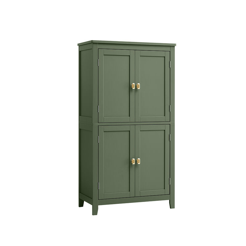 Versatile Bathroom Floor Storage Cabinet with Adjustable Shelves and Stylish Finish