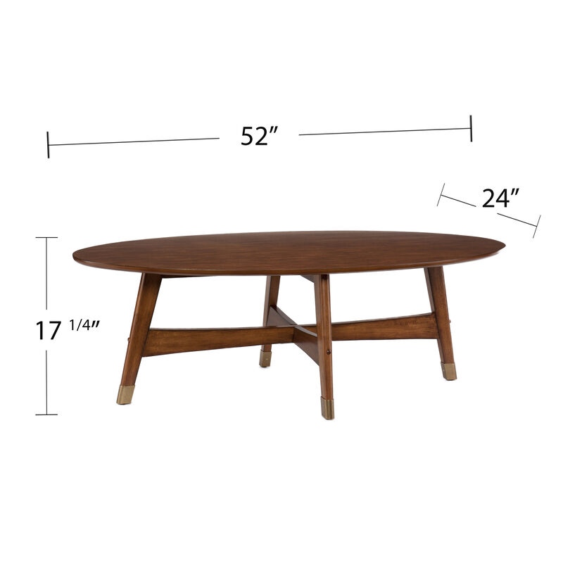Abdon Oval Cocktail Table