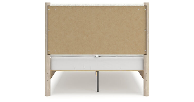 Full Upholstered Panel Bed
