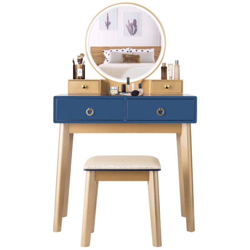 Hivvago Set 3 Makeup Vanity Table Color Lighting Jewelry Divider Dressing Table
