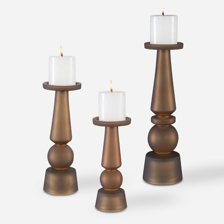 Cassiopeia Candleholders, Bronze
