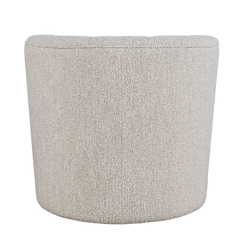 Jofran Everly Boucle Modern Transitional Swivel Accent Chair