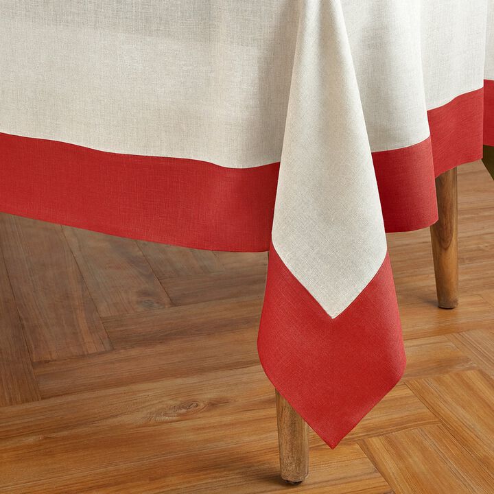 Solino Home 100% Pure Linen Tablecloth | Contempo for Spring and Easter