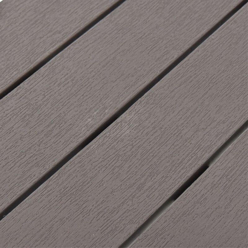 vidaXL Garden Benches 2 pcs Mocca Plastic