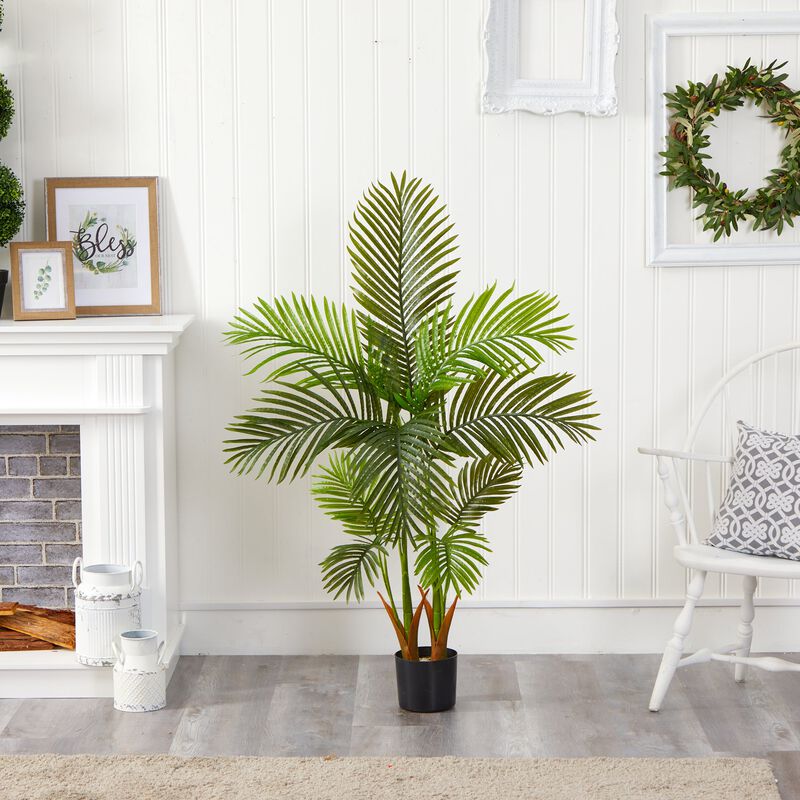 Hivvago 54 Inches Areca Palm Artificial Tree