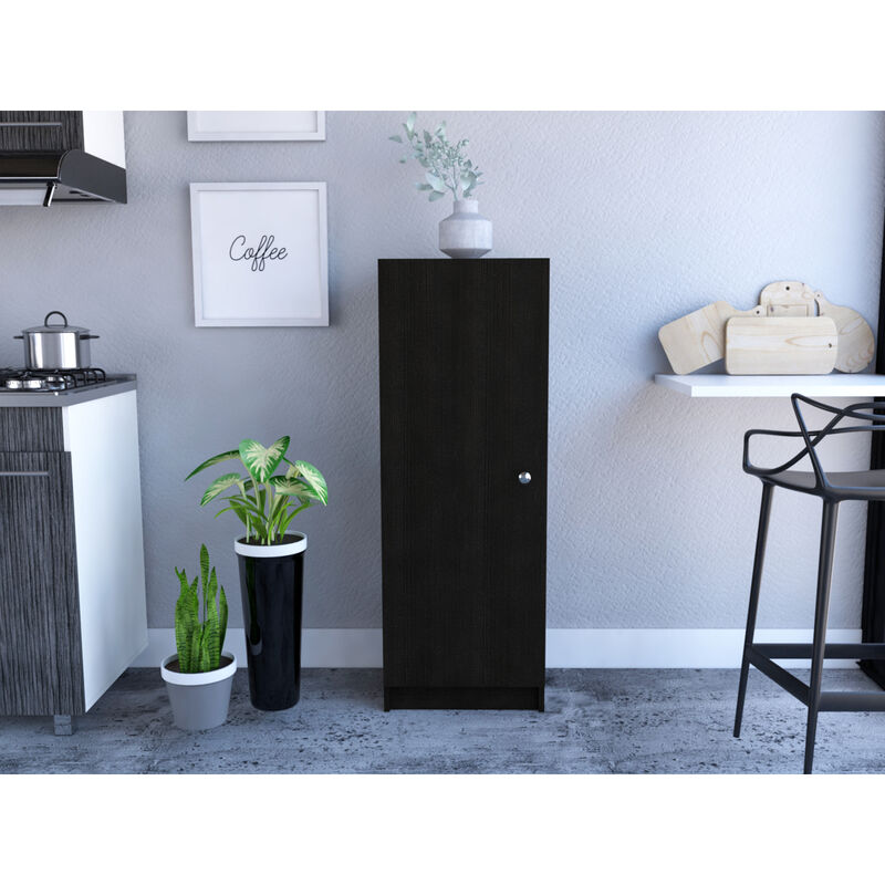 Belleria Single Door Pantry With Four Interior Shelves