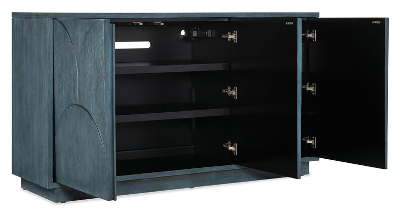 Melange Round Valley Entertainment Credenza