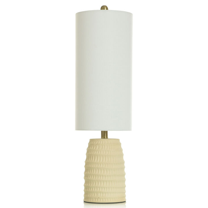 Buff Yellow Table Lamp