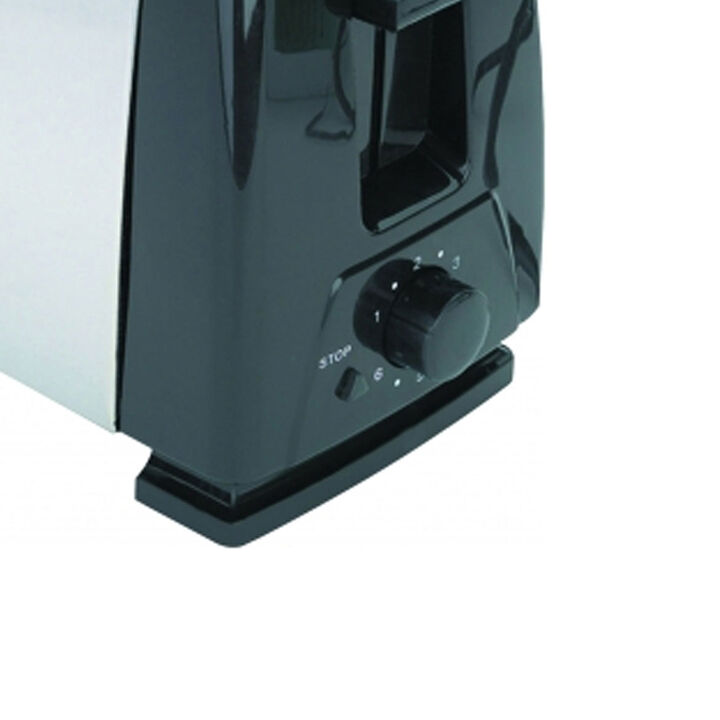 Brentwood 2-Slice Toaster (Stainless Steel and Black)
