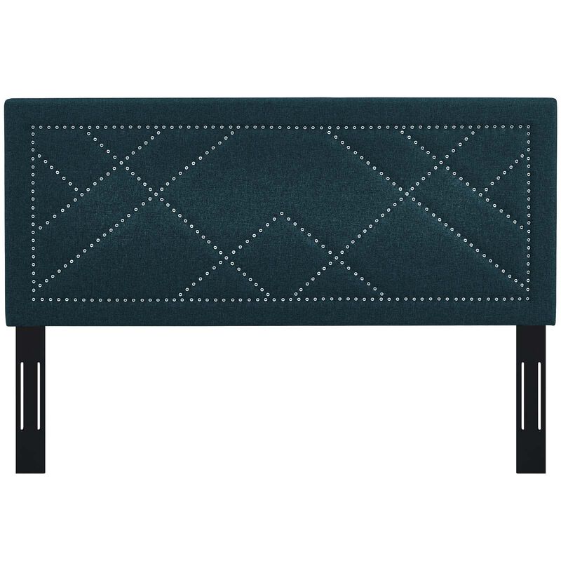 Modway - Reese Nailhead Full / Queen Upholstered Linen Fabric Headboard
