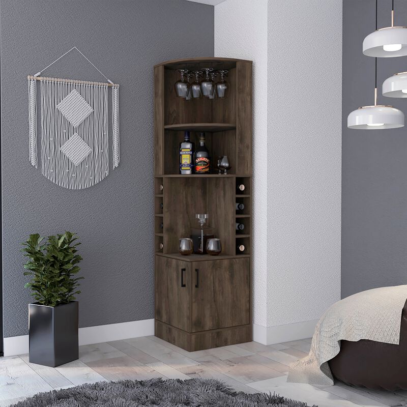 Seattle Corner  Bar Cabinet