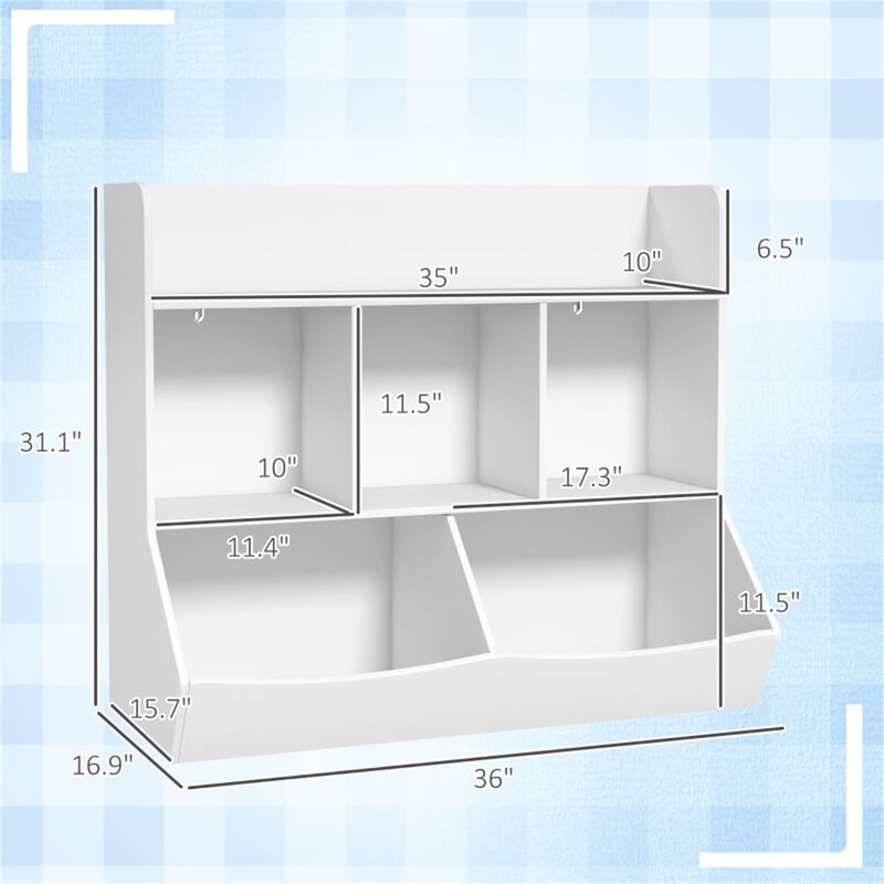 Sturdy Kids Bookcase with Open Shelves for Storytime Essentials