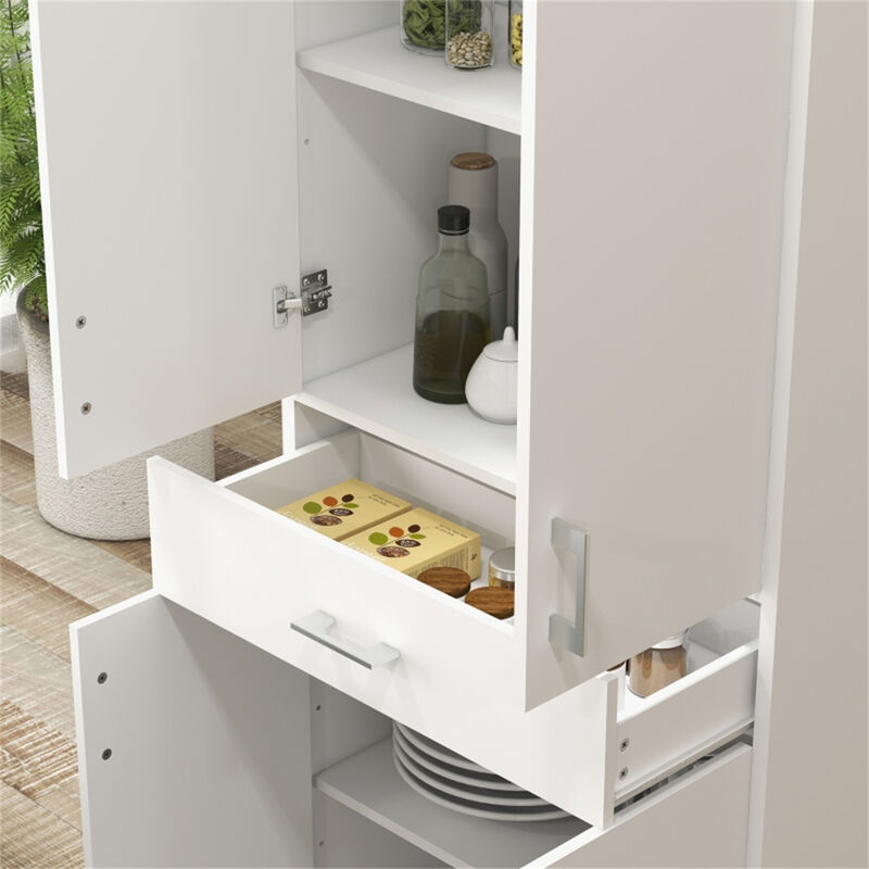 Multipurpose Kitchen Cabinet – Storage Organizer with Shelves & Drawers