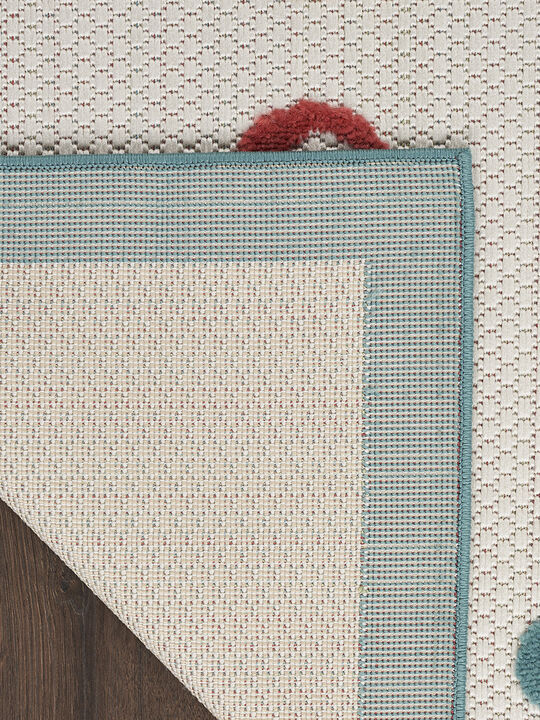 Aloha ALH27 Teal/Multicolor 6' x 9' Rug