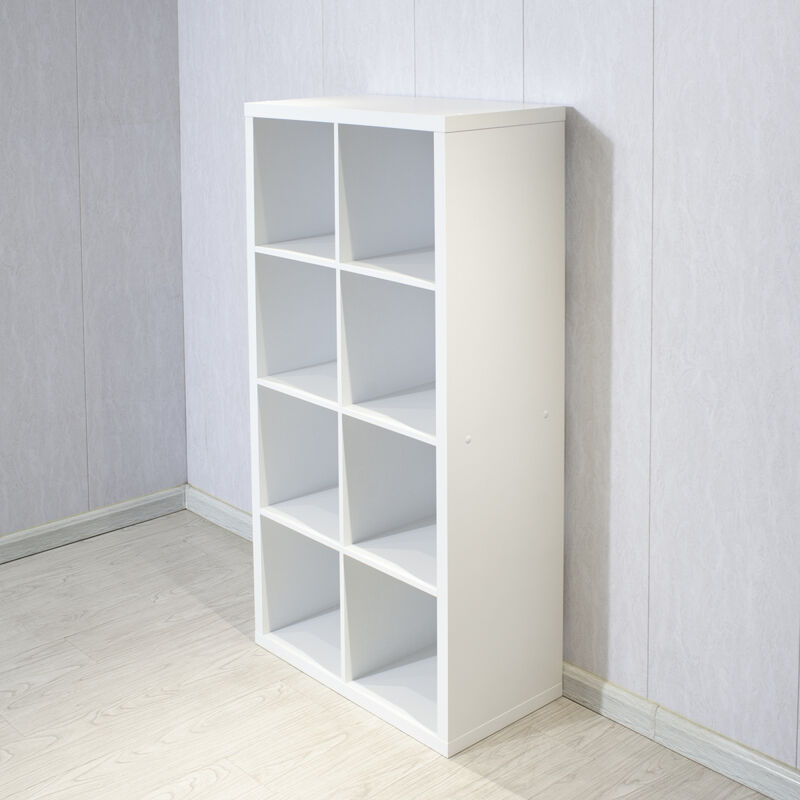 8-Cube Organizer with Open Back Shelves