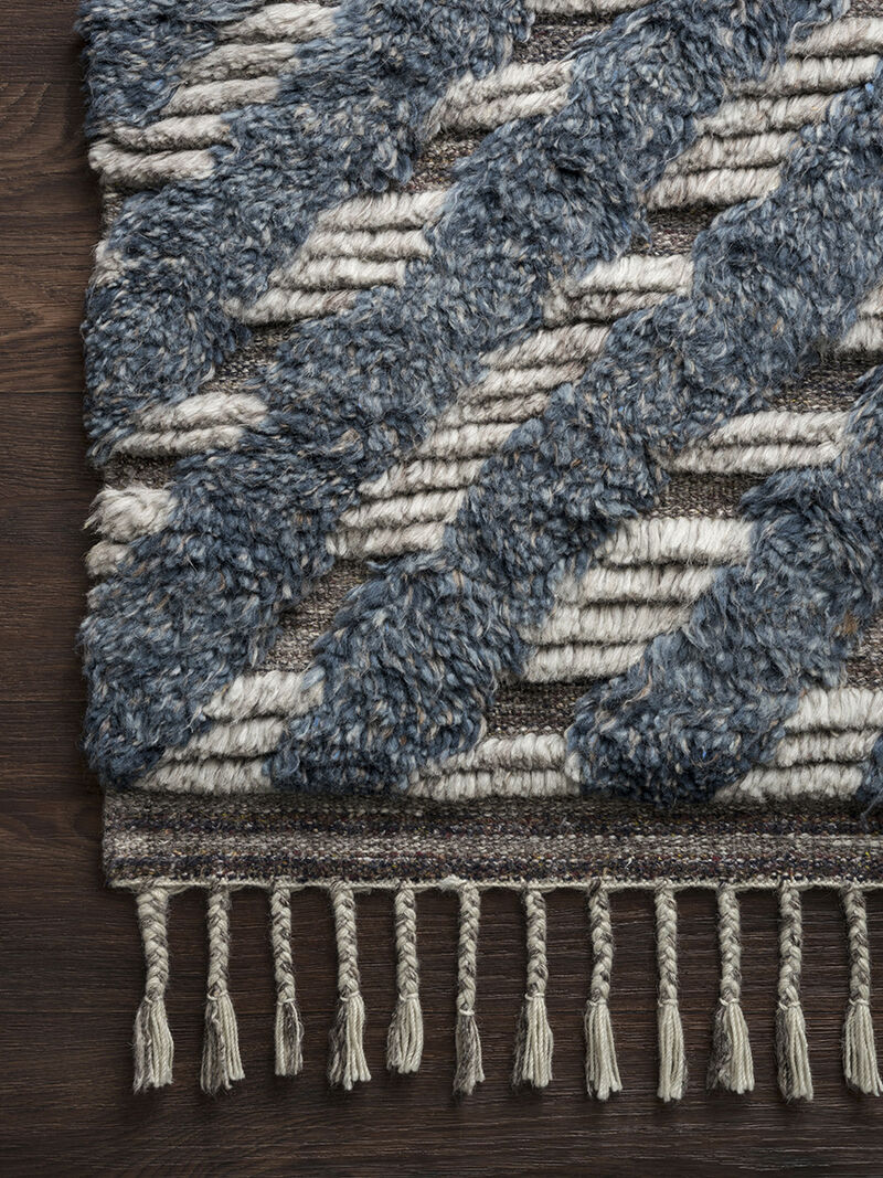 Khalid KF06 Blue/Pewter 9'6" x 13'6" Rug