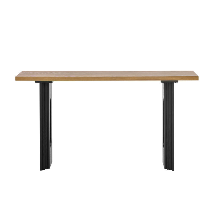 Merax Console Table with Distinctive Round Hollow Legs