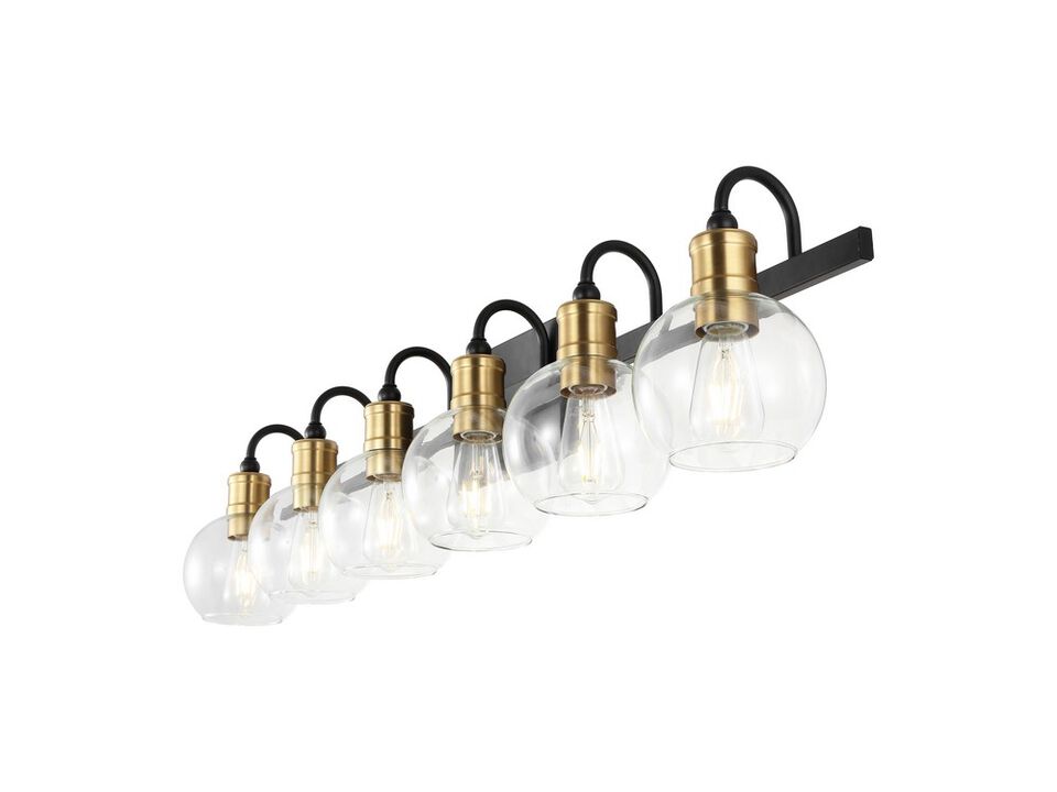 Marais Iron/Glass Rustic Vintage LED Vanity Light