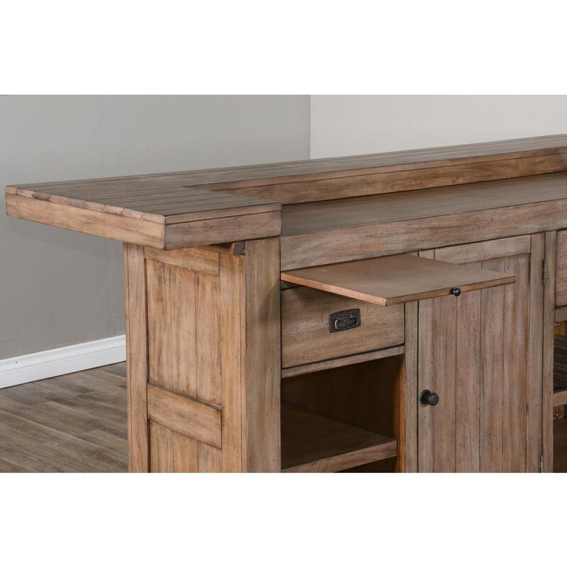 Sunny Designs 80 Traditional Wood Home Bar