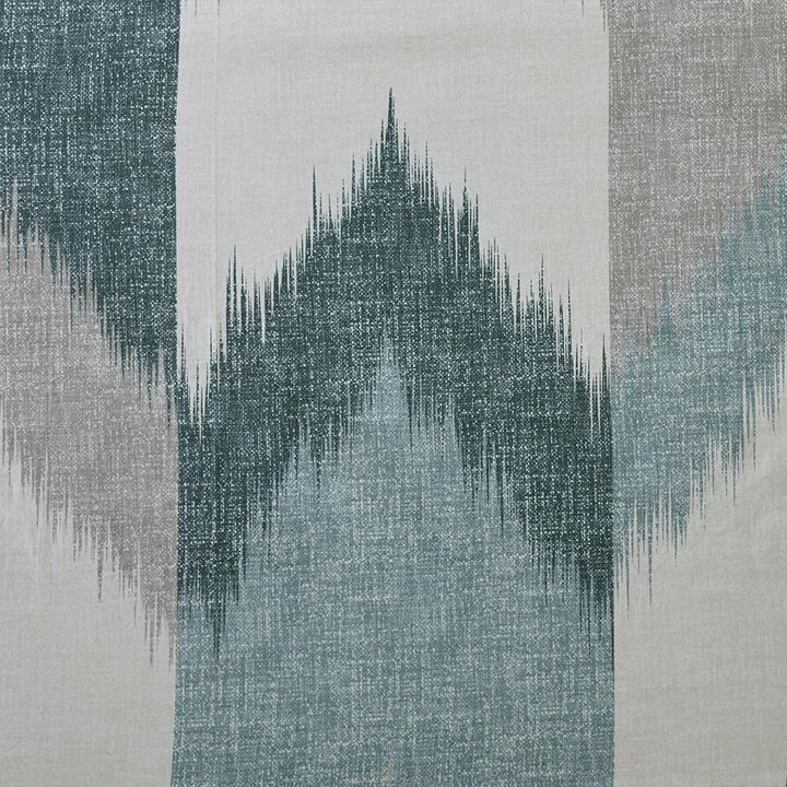 Belen Kox Aqua Broken Chevron Printed Shower Curtain, Belen Kox
