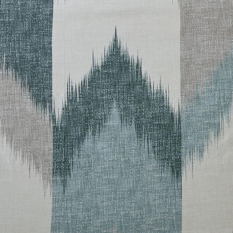Belen Kox Aqua Broken Chevron Printed Shower Curtain, Belen Kox