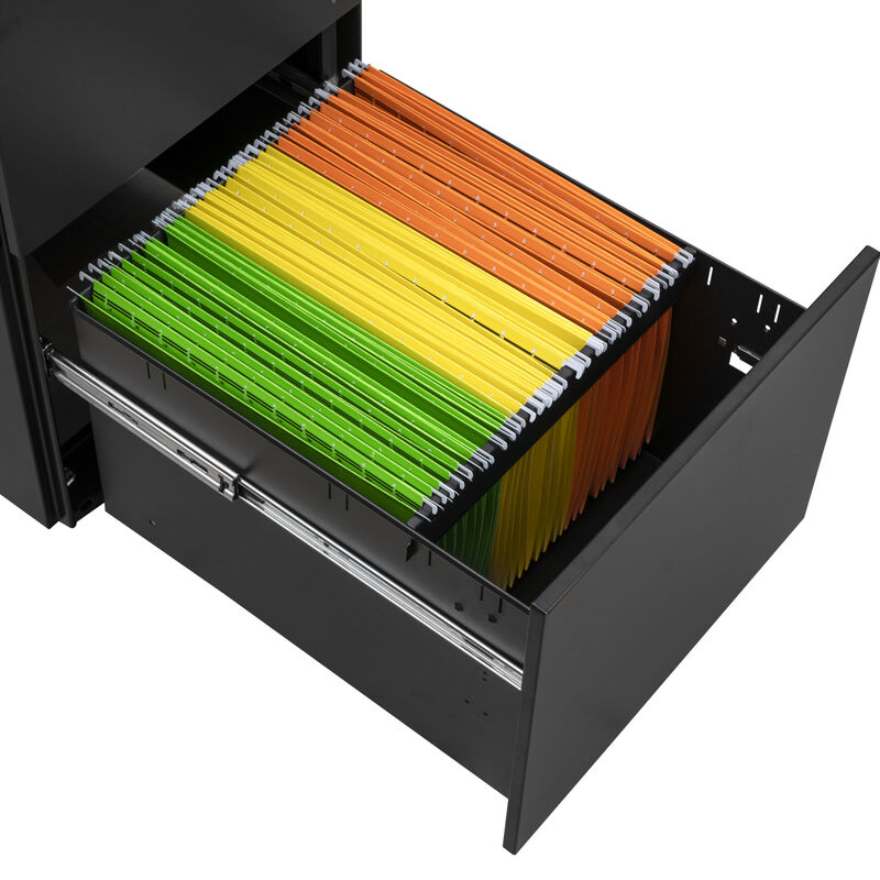 Steel Mobile File Cabinet with Lock & Anti-tilt Wheels