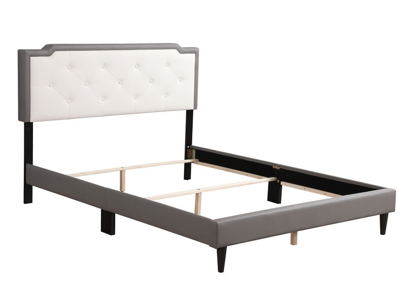 Deb Tufted Queen Panel Bed