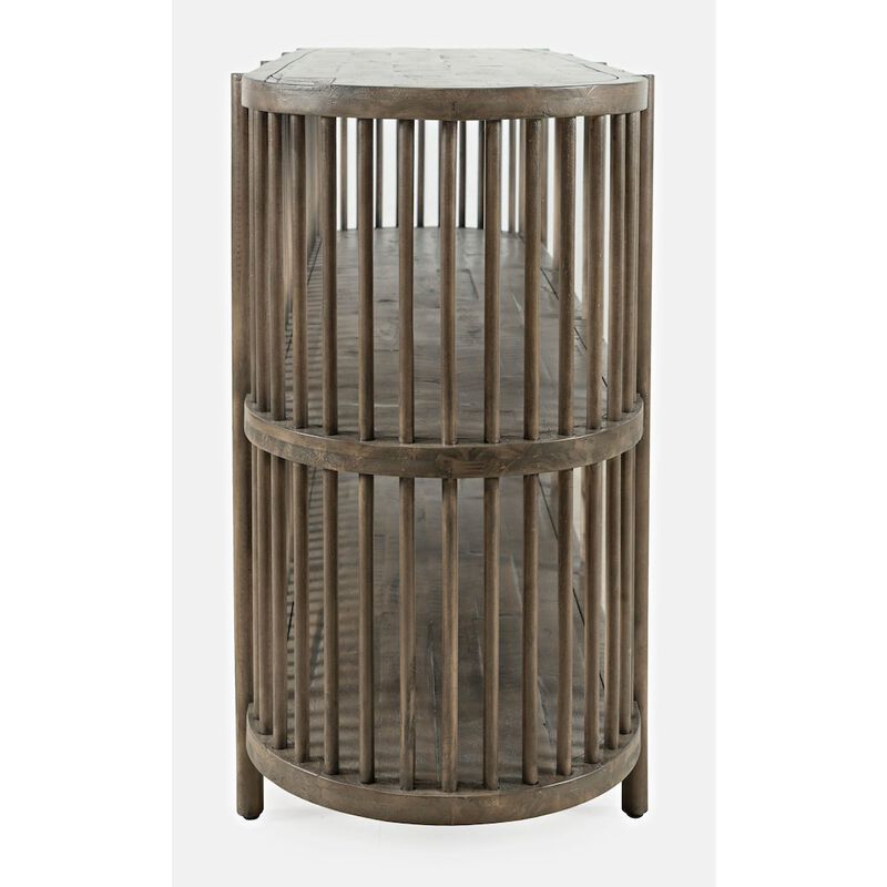 Jofran Rhapsody Mid-Century Modern 54 Open Storage Accent Cabinet