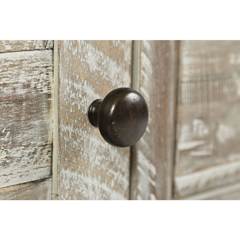 Jofran Artisan's Craft Rustic Farmhouse Distressed Acacia Media Console 70