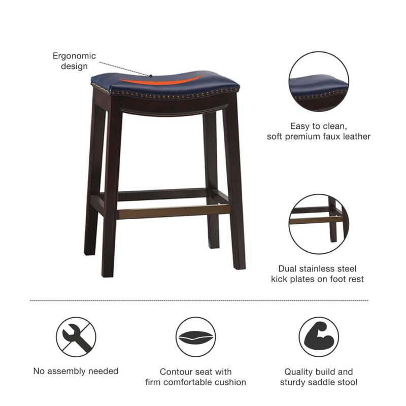 Belfast Saddle Counter Stool