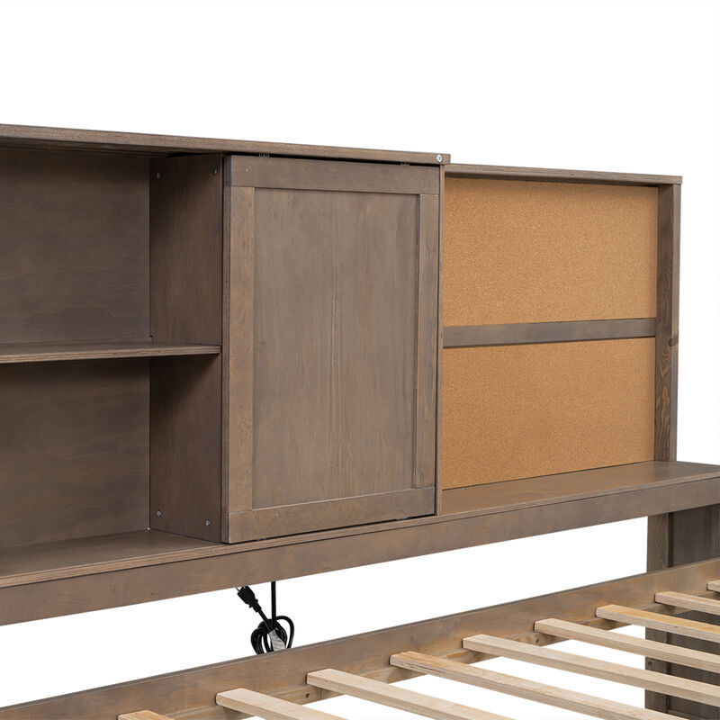 Merax Daybed Bed with USB Ports and 3 Drawers