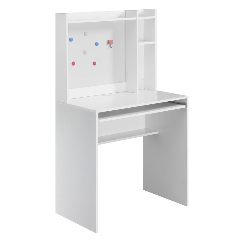 Convenience Concepts Designs2Go Student Desk with Magnetic Bulletin Board and Shelves