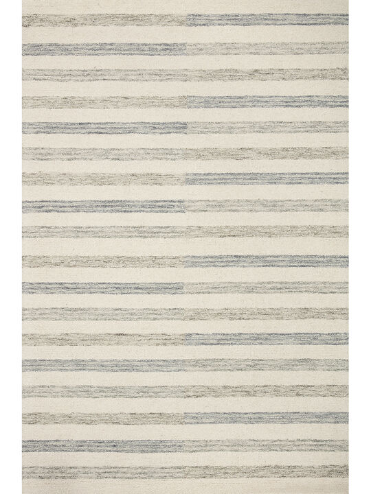 Chris CHR05 Ivory/Slate 3'6" x 5'6" Rug